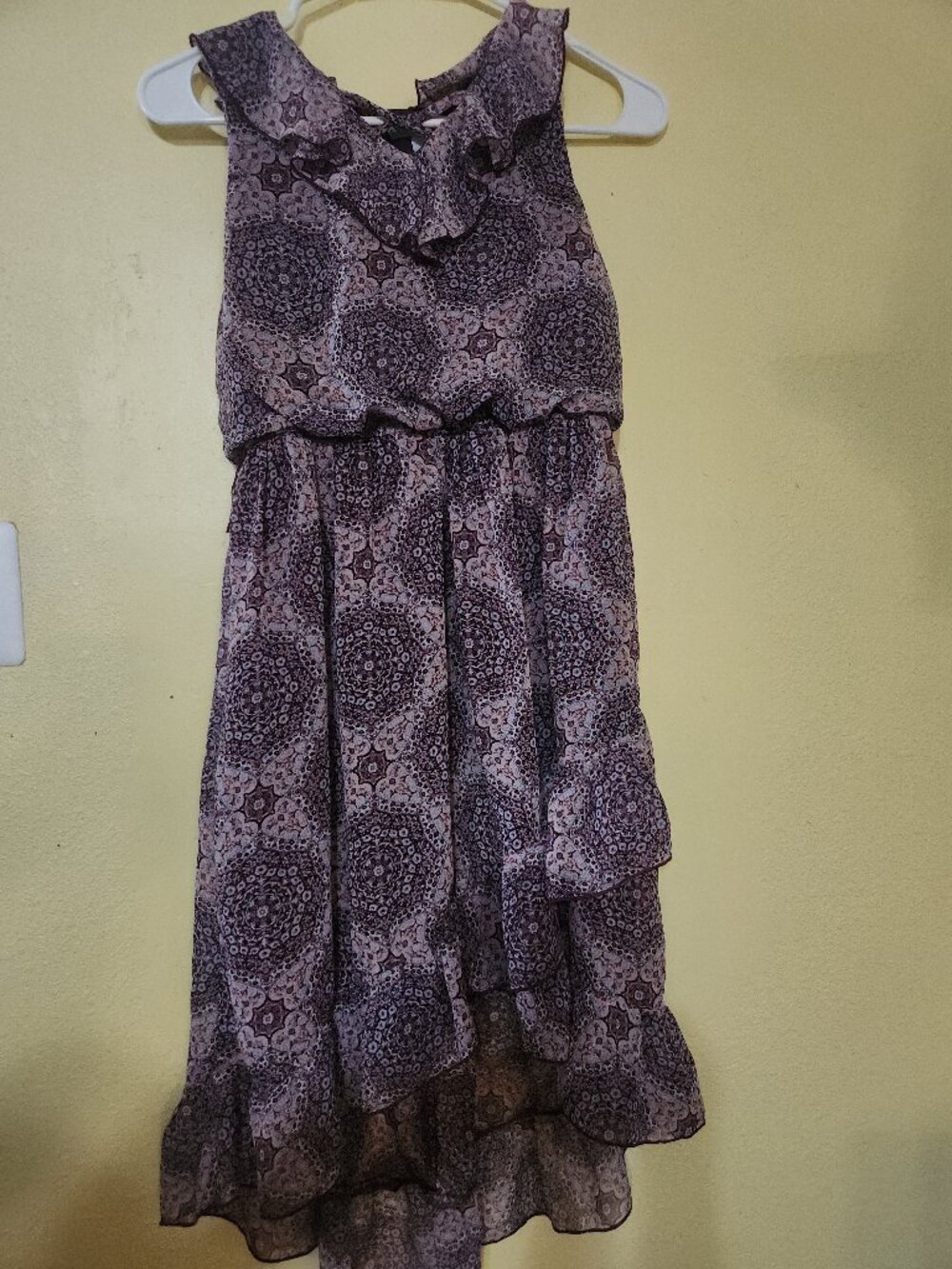 Purple and Mauve Paisley Dress